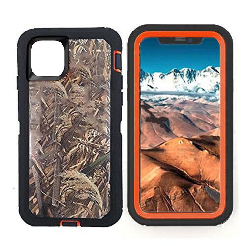 DualPro Protector Case for iPhone 12 / 12 Pro (6.1) - Camouflage Orange