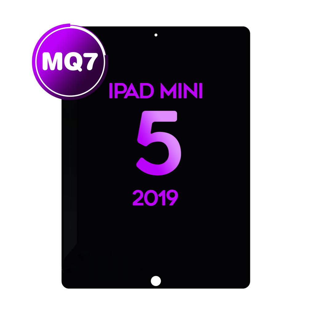 LCD Assembly With Digitizer For iPad Mini 5 (Sleep/Wake Sensor Flex Pre-Installed) (MQ7 / Aftermarket Plus)- Black
