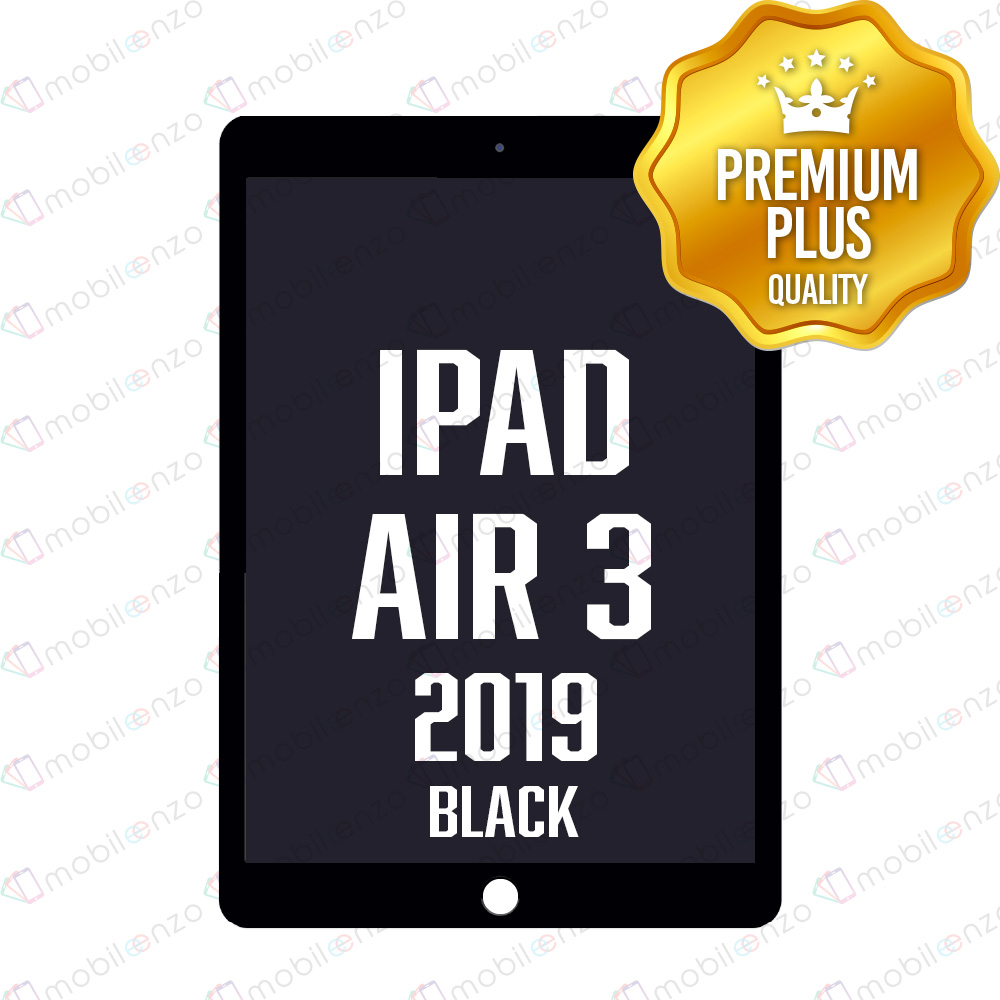 iPad Air 3 LCD Assembly (BLACK) (Sleep/Wake Sensor Flex Pre-Installed) (Premium Plus)