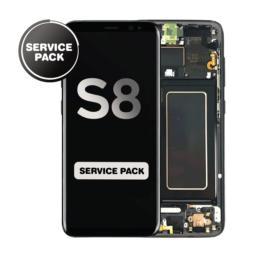 OLED Assembly for Samsung Galaxy S8 (G950) with Frame - Black (Service Pack)