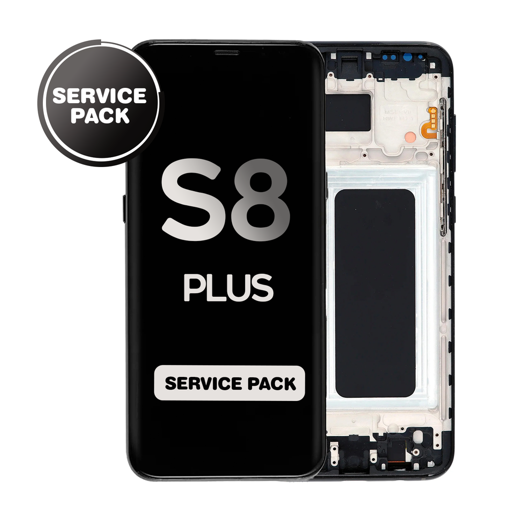 OLED Assembly for Samsung Galaxy S8 Plus (G955) with Frame - Black (Service Pack)