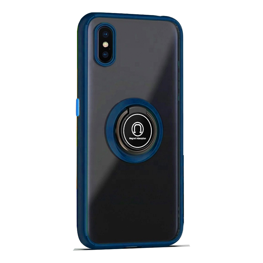 Matte Ring Case  for iPhone Xs Max - Dark Blue
