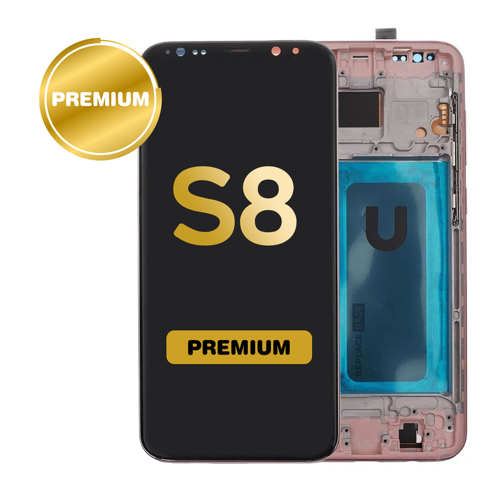 OLED Assembly for Samsung Galaxy S8 (G950) with Frame - Pink (Premium)