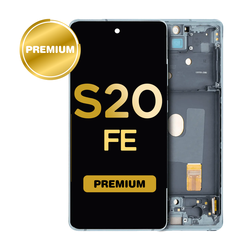 OLED Assembly for Samsung Galaxy S20 FE (G781) 5G with Frame - Cloud Lavender (Premium)