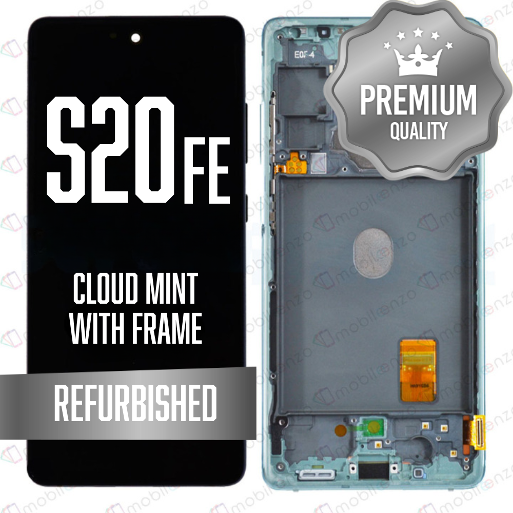 LCD for Samsung Galaxy S20 FE 5G With Frame - Cloud Mint (Refurbished)