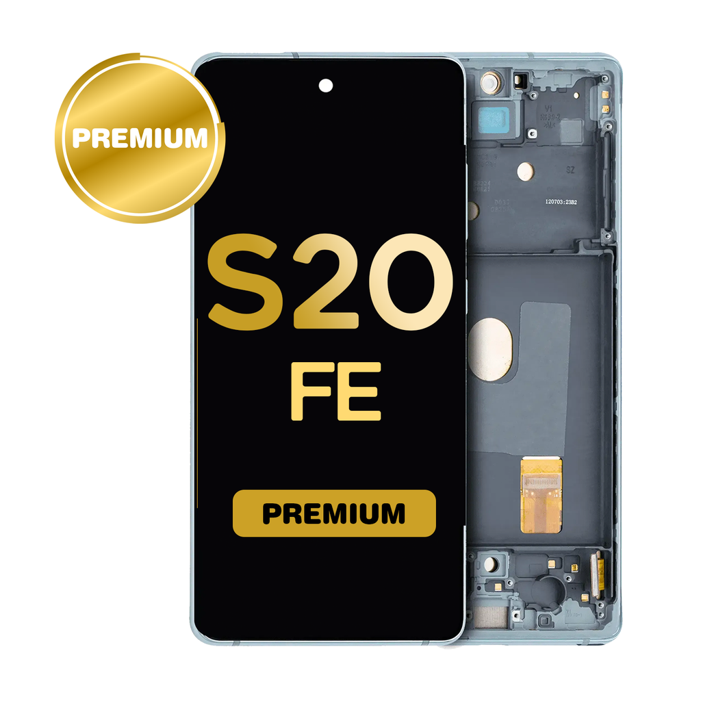 OLED Assembly for Samsung Galaxy S20 FE (G781) 5G with Frame - Cloud Mint (Premium)
