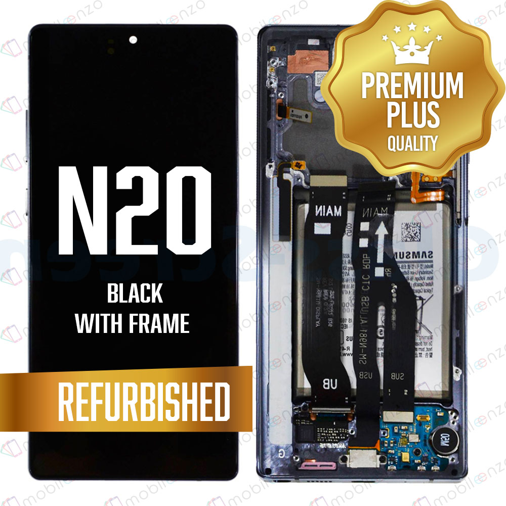 LCD for Samsung Note 20 5G with Frame - Gray (Refurbished)