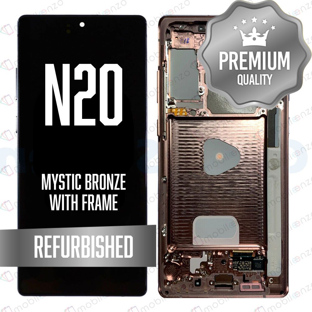 OLED Assembly for Samsung Galaxy Note 20 5G (N981) With Frame - Mystic Bronze (Premium)