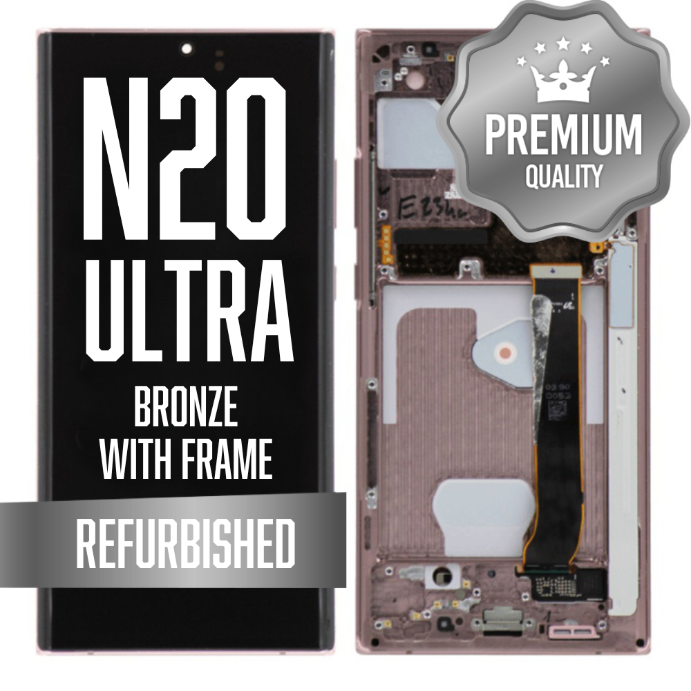 OLED Assembly for Samsung Galaxy Note 20 Ultra 5G (N986) with Frame - Bronze (Premium)