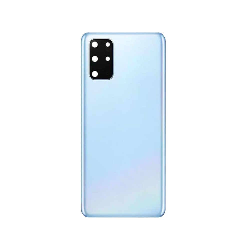 Back Cover Glass With Camera Lens For Samsung Galaxy S20 Plus (No Logo) (Blue)
