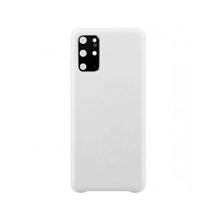 Back Cover Glass With Camera Lens For Samsung Galaxy S20 Plus (No Logo) (White)
