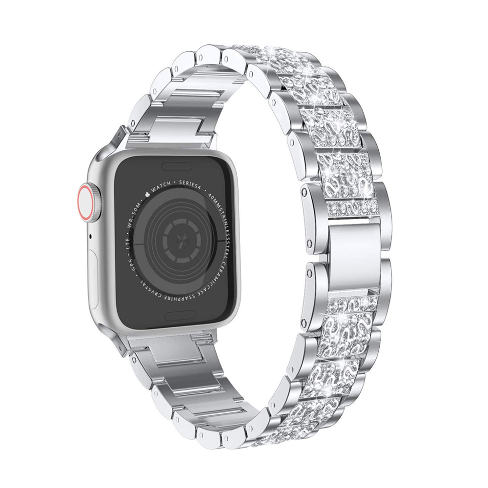 Studded Steel iWatch Band 38/40/41mm - Silver