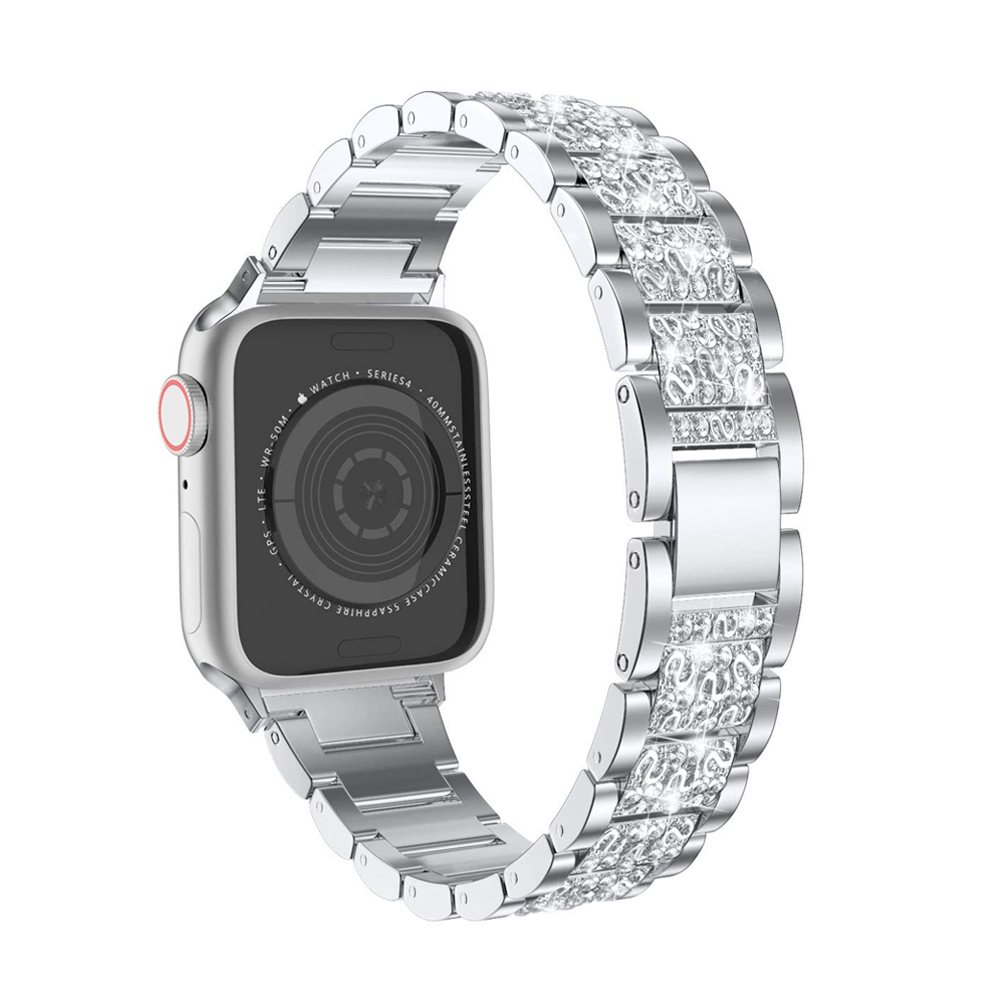 Studded Steel iWatch Band 42/44/45/49mm - Silver