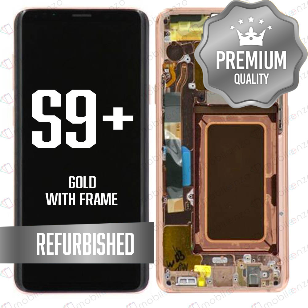 LCD for Samsung Galaxy S9P With Frame - Gold (Refurbished)