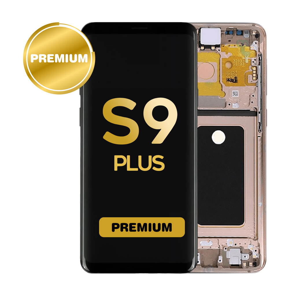OLED Assembly for Samsung Galaxy S9 Plus (G965) with Frame - Gold (Premium)