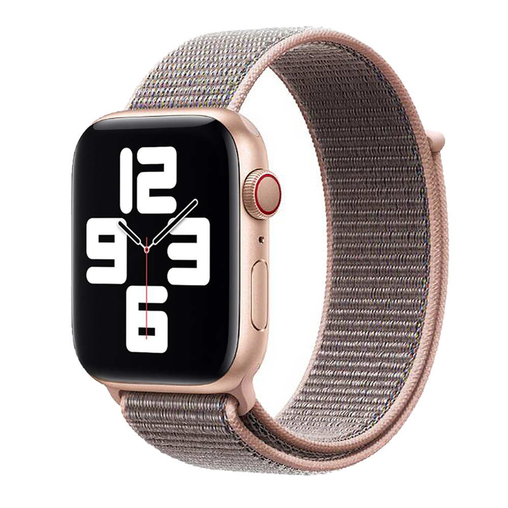 Nylon Weave iWatch Band 42/44/45/49mm - Rose Gold