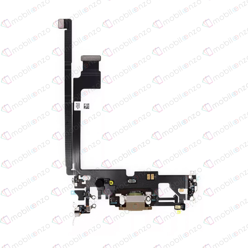 Charging Port Flex Cable For iPhone 12 Pro Max - Gold (Premium)