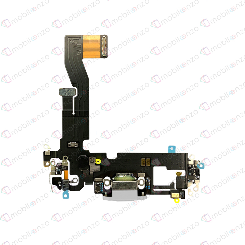 Charging Port Flex Cable For iPhone 12 / 12 Pro (Silver) (Premium)
