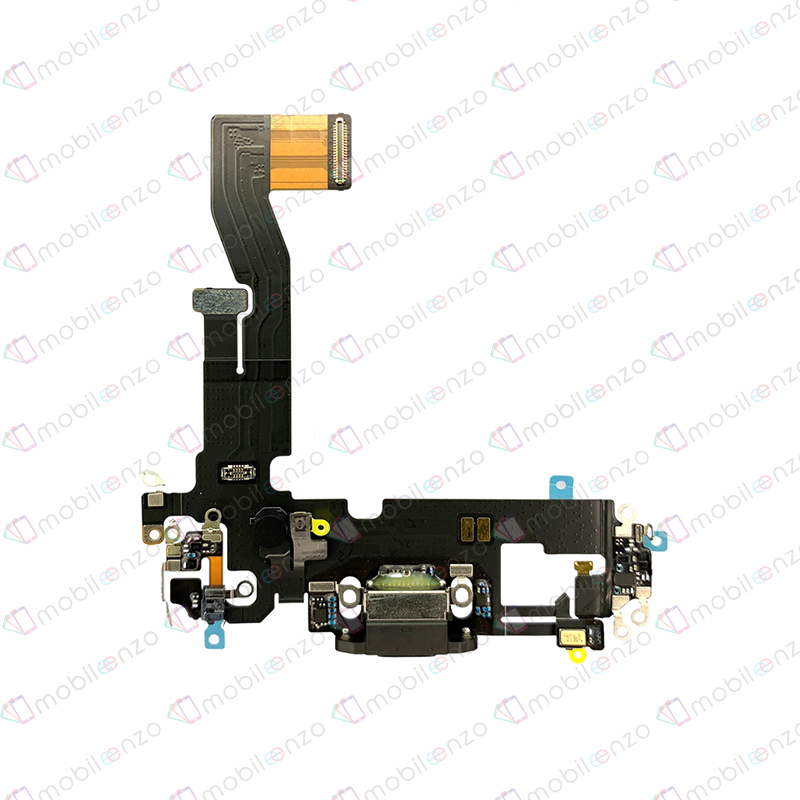 Charging Port Flex Cable For iPhone 12 / 12 Pro (Graphite) (Premium)