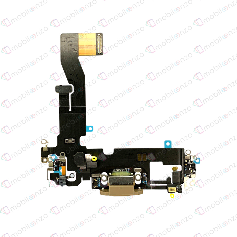 Charging Port Flex Cable For iPhone 12 / 12 Pro (Gold) (Premium)