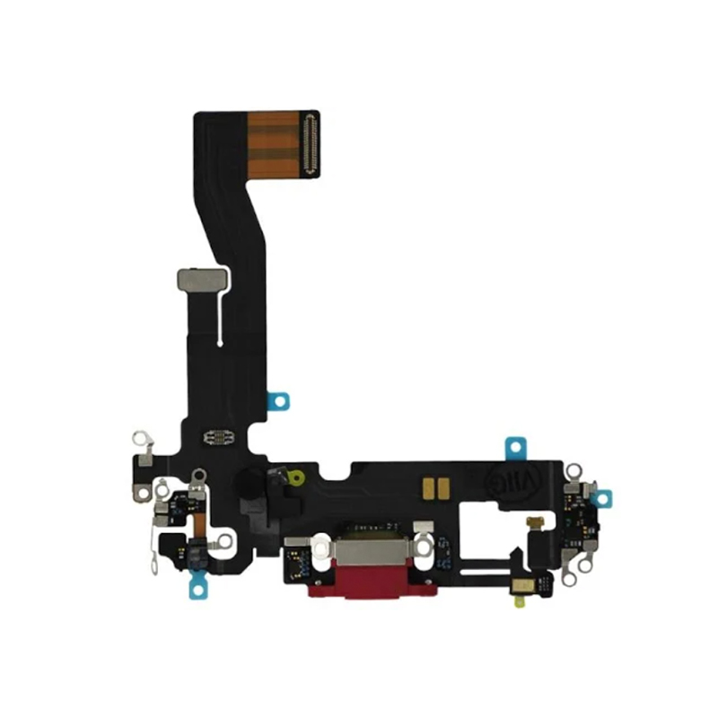 Charging Port Flex Cable For iPhone 12 / 12 Pro (Red) (Premium)