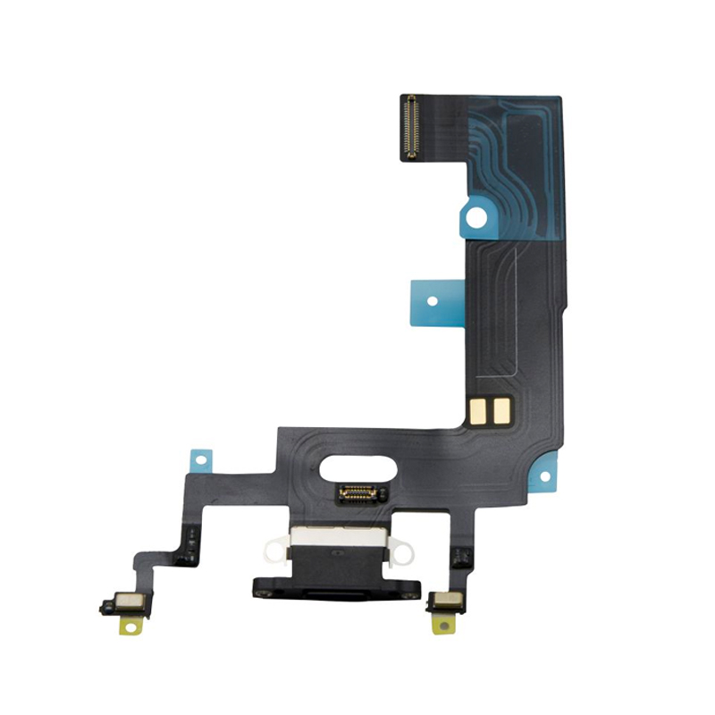 Charging Port Flex Cable For iPhone XR - Black (Aftermarket)