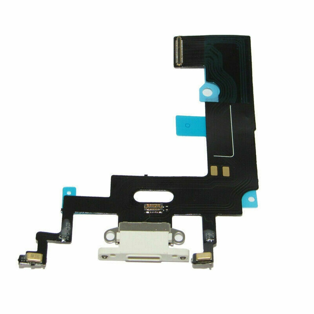 Charging Port Flex for iPhone XR - White (Aftermarket)