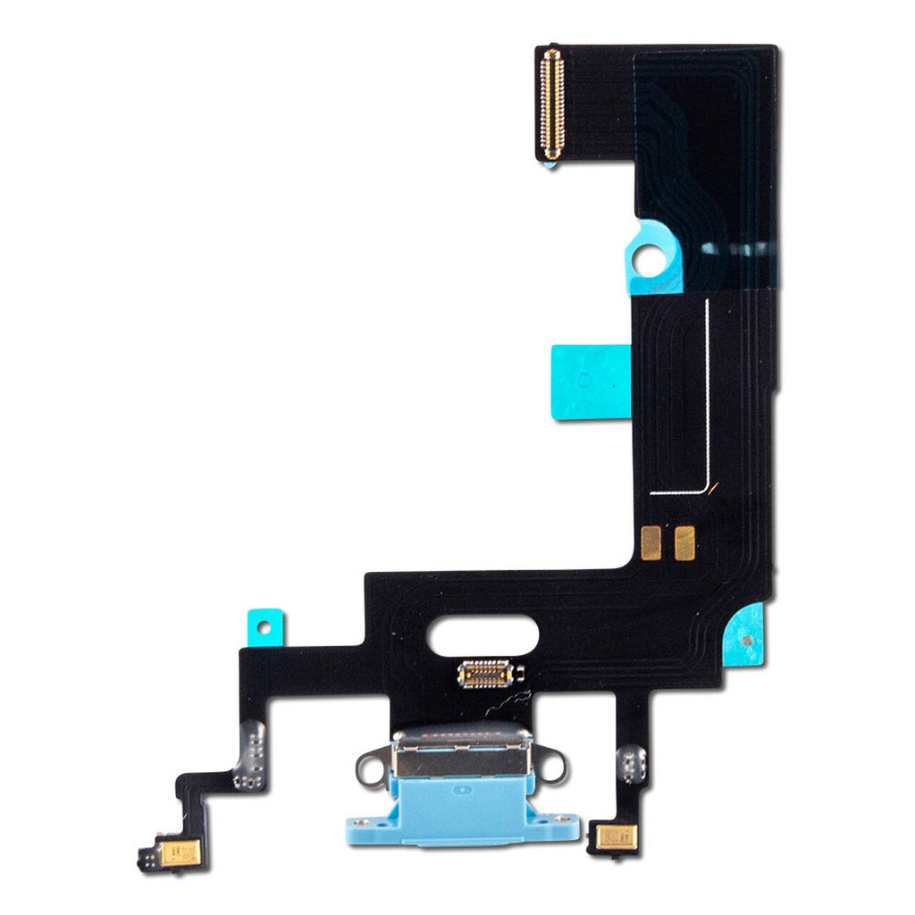 Charging Port Flex for iPhone XR - Blue (Aftermarket)