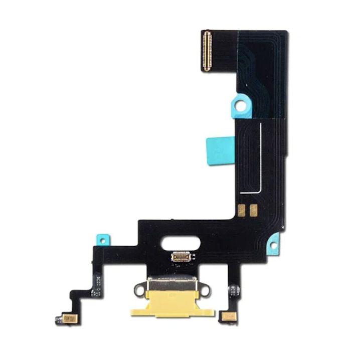 Charging Port Flex Cable For iPhone XR - Yellow (Aftermarket)
