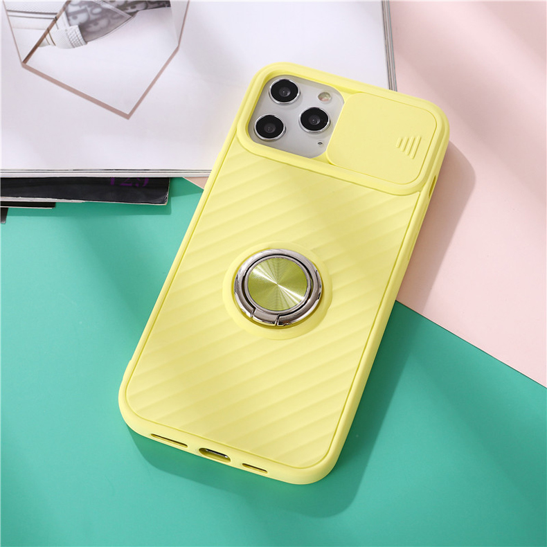 Camera Protector Ring Case for iPhone 11 Pro Max - Yellow