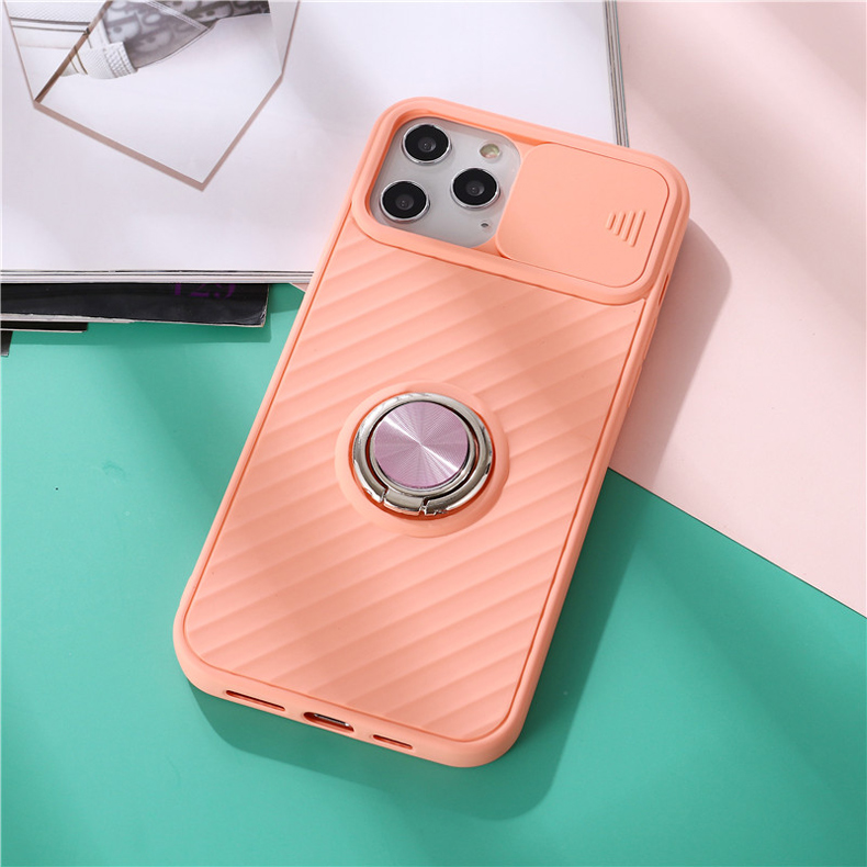 Camera Protector Ring Case for iPhone 11 Pro Max - Pink