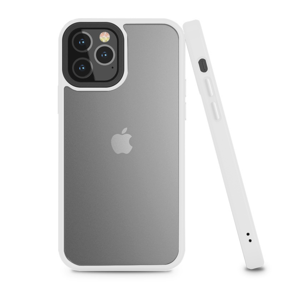 Matte Clear Color Edge Case for iPhone 11 Pro Max - White