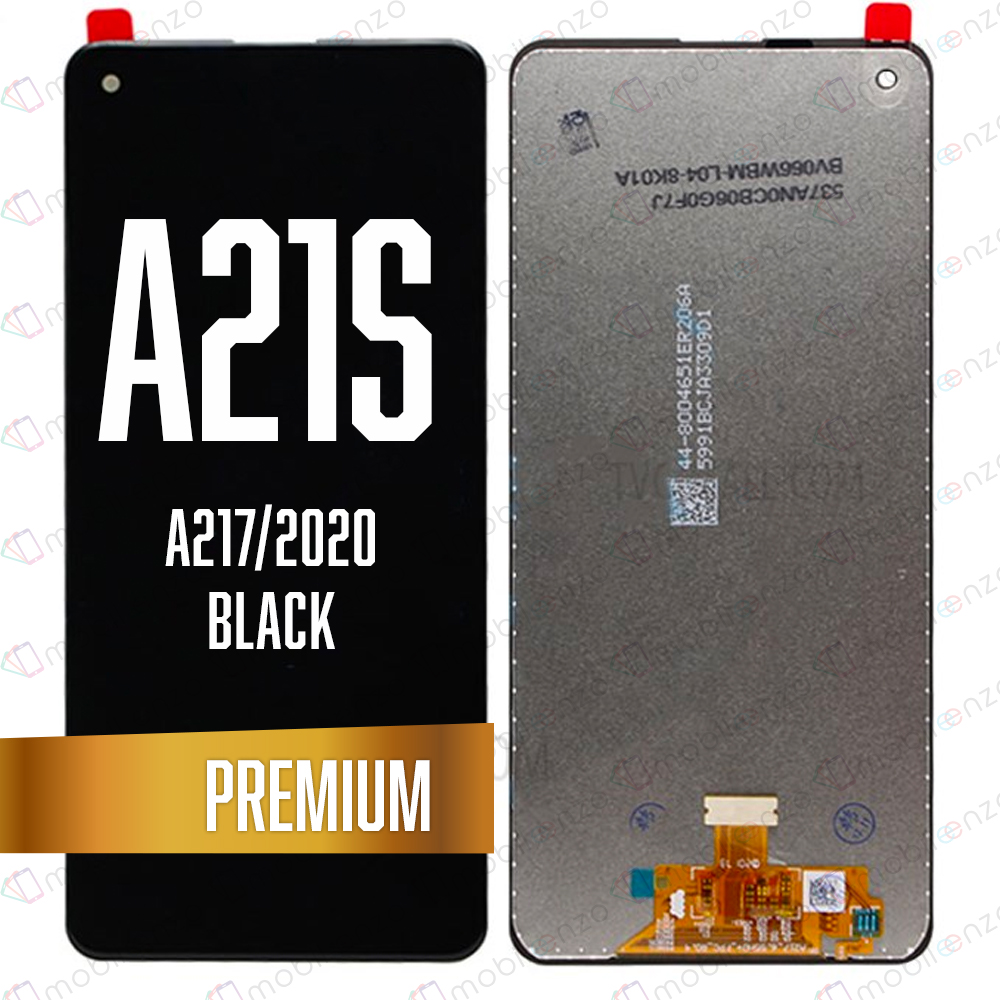 LCD Assembly for Galaxy A21S (A217/2020) - W/Out Frame Black (Premium/Refurbished)