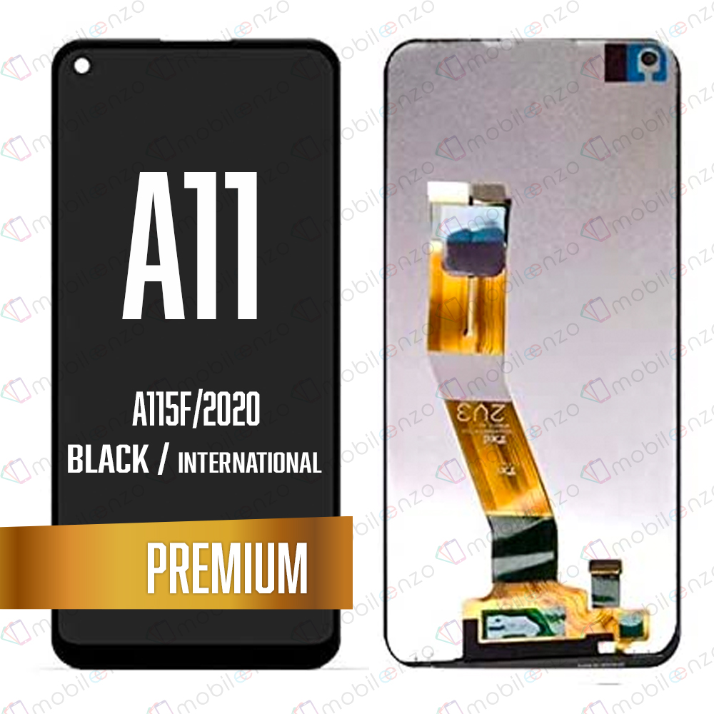 LCD Assembly for Galaxy A11 (A115F/2020) - Black (Premium/Refurbished) (International Version)