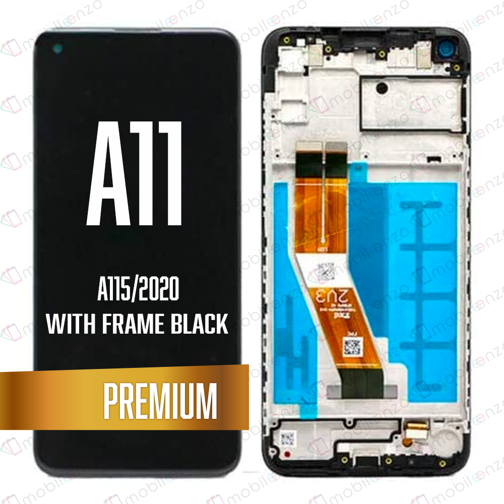 LCD Assembly with frame For Samsung Galaxy A11 (A115/2020) - Black (Premium) (US Version)