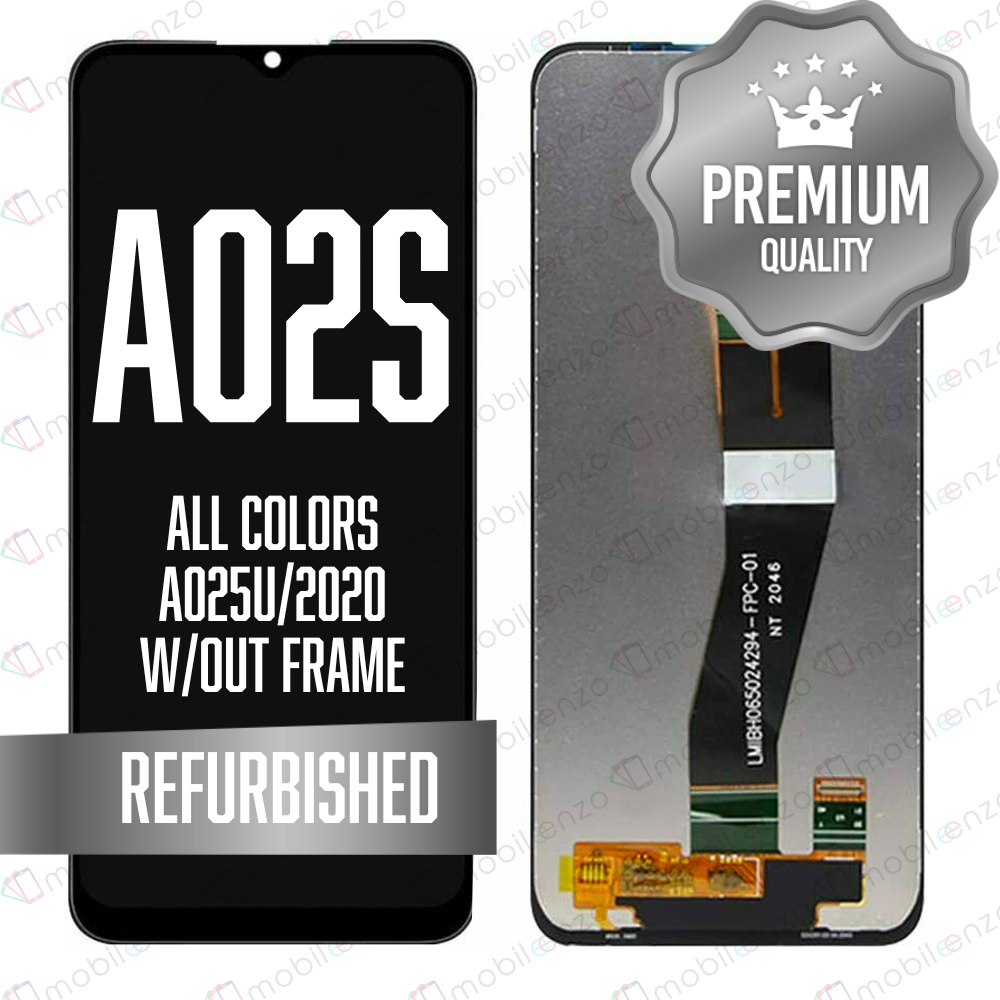 LCD Assembly w/out frame for Galaxy A02S (A025U/2020) - All Colors (Premium/Refurbished) (US Version)