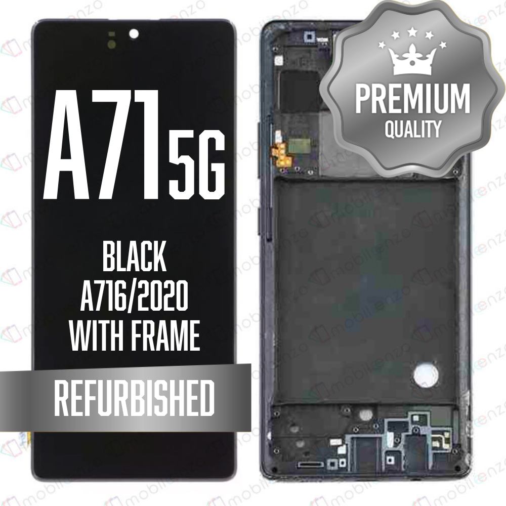 OLED Assembly For Samsung Galaxy A71 5G (A716/2020) with Frame - Black (Premium)