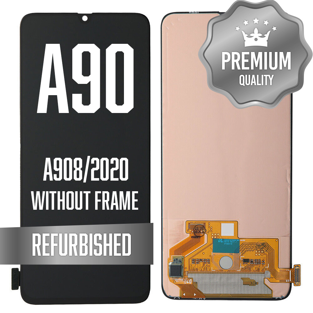 LCD Assembly for Galaxy A90 5G (A908/2019) without Frame - Black (Refurbished)