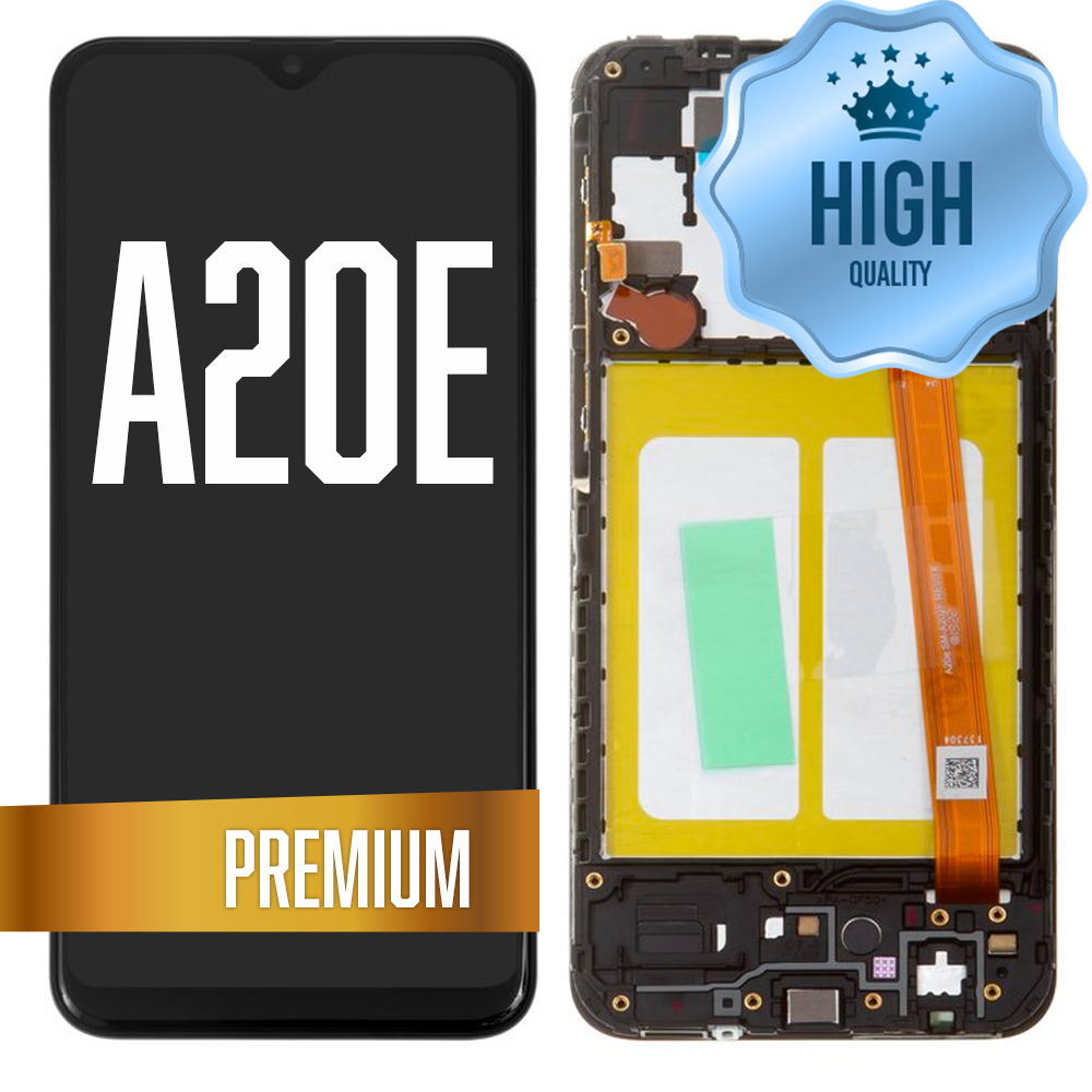 LCD ASSEMBLY WITH FRAME COMPATIBLE FOR SAMSUNG GALAXY A20E (A202 / 2019) (PREMIUM) (ALL COLORS)