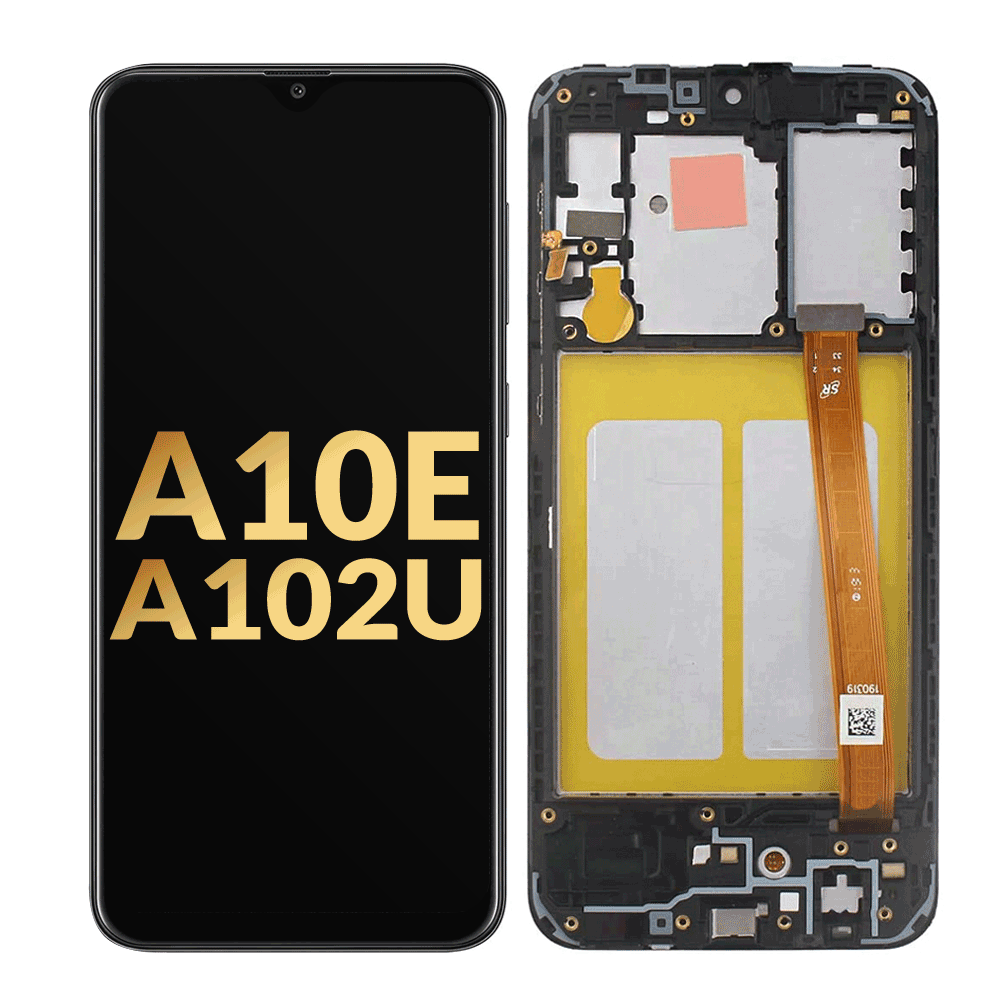 LCD Assembly for A10E (A102/2019) With Frame - Black