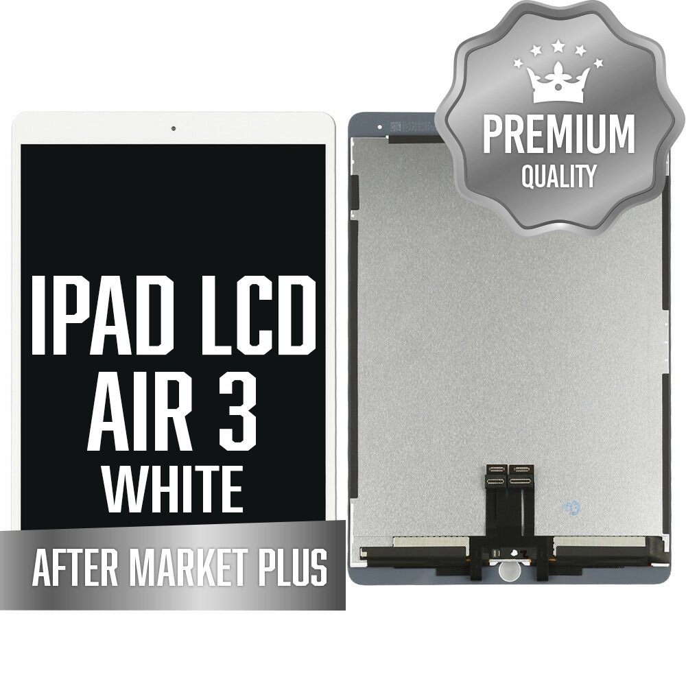 iPad Air 3 LCD Assembly (WHITE) (Sleep/Wake Sensor Flex Pre-Installed) (Premium) After Market Plus