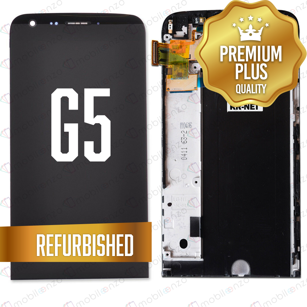 LCD ASSEMBLY WITH FRAME COMPATIBLE FOR LG G5 (REFURBISHED) (BLACK)