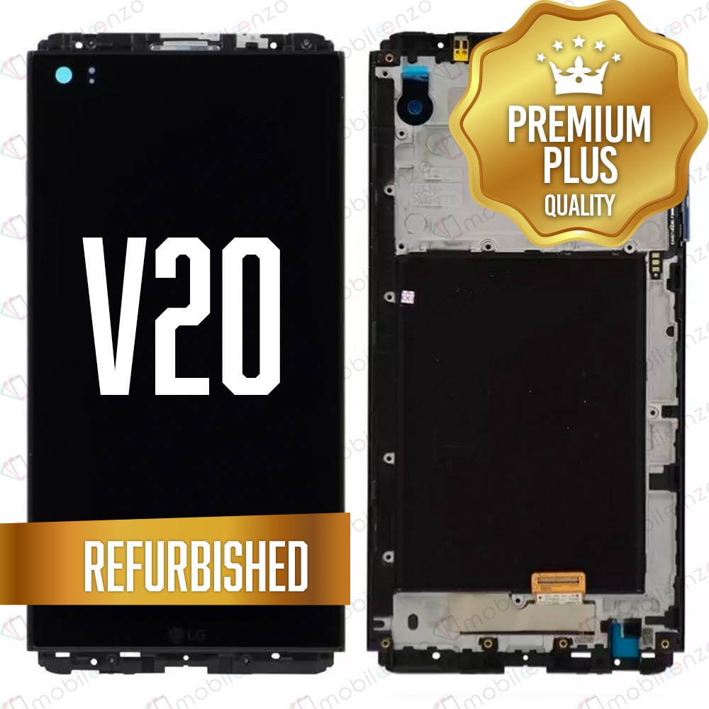 LCD ASSEMBLY WITH FRAME COMPATIBLE FOR LG V20 (H910) (REFURBISHED) (BLACK)