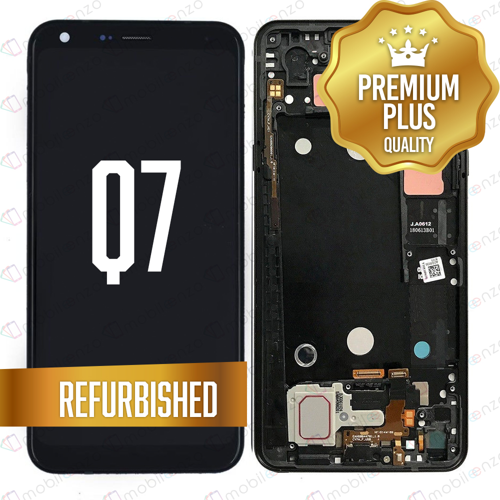 LCD ASSEMBLY WITH FRAME COMPATIBLE FOR LG Q7 / Q7 PLUS / Q7 ALPHA (REFURBISHED) (BLACK)
