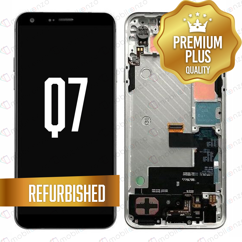 LCD Assembly With Frame For  LG Q7 / Q7 Plus / Q7 Alpha (Premium) (Silver)
