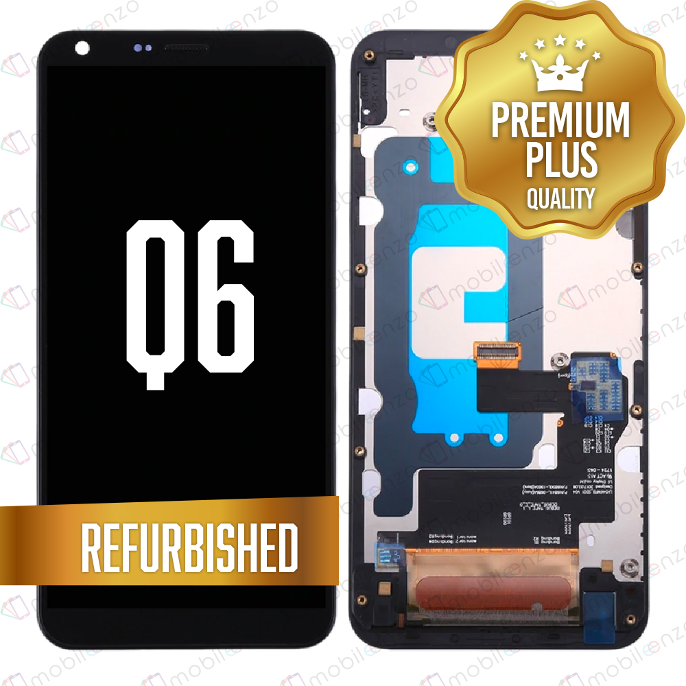 LCD Assembly With Frame For  LG Q6 / Q6 Plus / Q6 Prime (M700 / X600) (Premium) (Black)