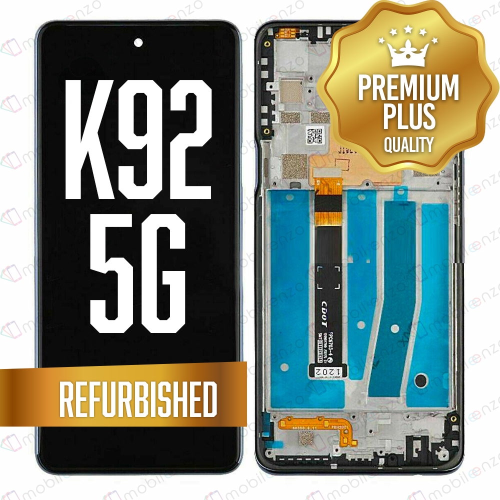 LCD ASSEMBLY WITH FRAME COMPATIBLE FOR LG K92 5G (BLACK)