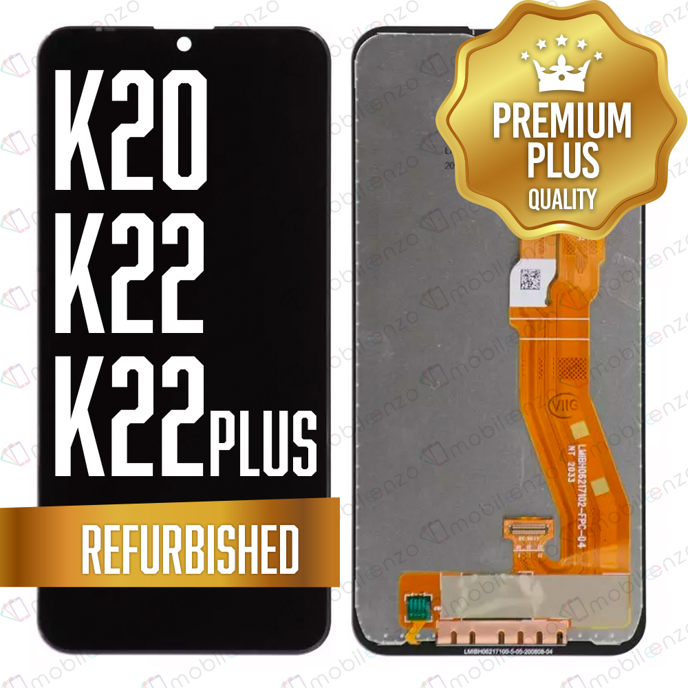 LCD ASSEMBLY WITHOUT FRAME COMPATIBLE FOR LG K20 (2020) / K22 / K22 PLUS (K220) (REFURBISHED) (BLACK)
