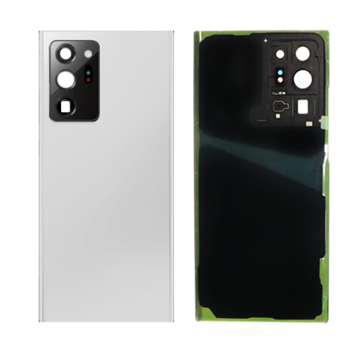 Back Cover Glass With Camera Lens For Samsung Galaxy Note 20 Ultra (No Logo)  (White)