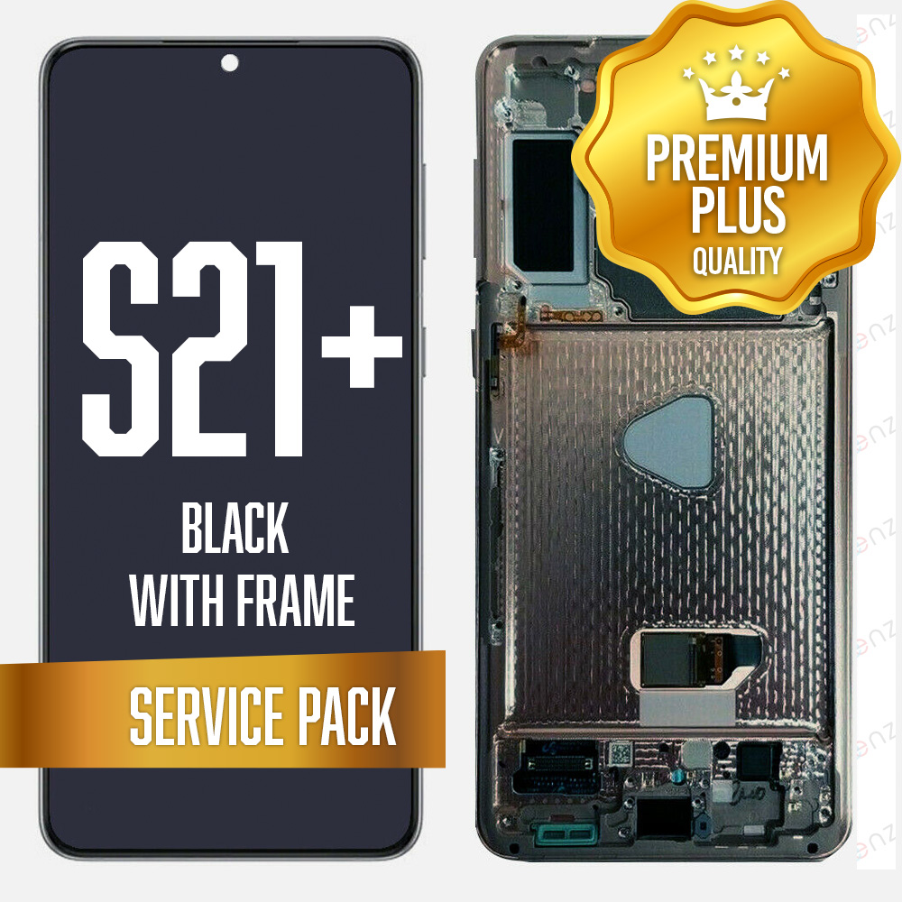 OLED Assembly for Samsung Galaxy S21 Plus 5G With Frame - Phantom Black (Service Pack)
